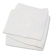 HOSPECO Woven Terry Rags, White, 15 x 17, 25 lb/Carton (53725)