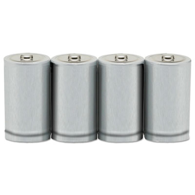 AbilityOne 6135014468310, Alkaline D Batteries, 4/Pack