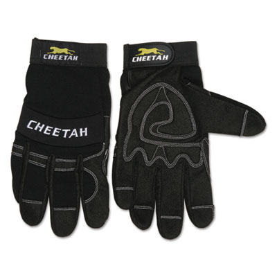MCR Safety Cheetah 935CH Gloves, EN388: 2X21, 10" Long, Small, Black, Pair (935CHS)
