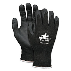 MCR Safety Cut Pro 92720NF Gloves, 10" Long, X-Large, Black, Pair (92720NFXL)