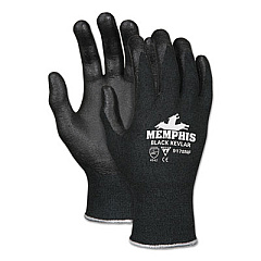 MCR Safety Nitrile Coated Kevlar Gloves, EN388: 4542, 10" Long, Large, Black, Pair (9178NFL)