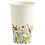 Boardwalk Convenience Pack Paper Hot Cups, 16 oz, Deerfield Print, 9 Cups/Sleeve, 20 Sleeves/Carton (BWKDEER16HCUPOP)