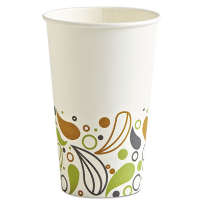Boardwalk Convenience Pack Paper Hot Cups, 16 oz, Deerfield Print, 9 Cups/Sleeve, 20 Sleeves/Carton (BWKDEER16HCUPOP)