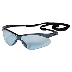 KleenGuard Nemesis Safety Glasses, Blue Half Frame, Light Blue Dual Lens, 12/Box (19639)