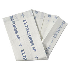 Medline Extrasorbs Air-Permeable Disposable DryPads, 30 x 36, White, 70/Carton (EXTSRB3036CT)