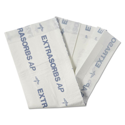 Medline Extrasorbs Air-Permeable Disposable DryPads, 30 x 36, White, 70/Carton (EXTSRB3036CT)