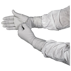 Kimtech G3 Sterile STERLING Nitrile Gloves, Packaged Sterile, ESD Safe, Size 6, 4 mil Thick, 12" Long, Gray, 100/Bag, 10 Bags/Carton (11821)