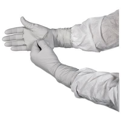 Kimtech G3 Sterile STERLING Nitrile Gloves, Packaged Sterile, ESD Safe, Size 6, 4 mil Thick, 12" Long, Gray, 100/Bag, 10 Bags/Carton (11821)