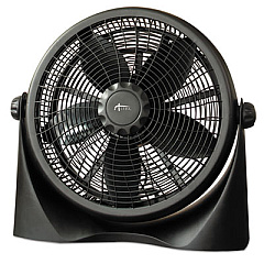 Alera 16" Super-Circulation 3-Speed Tilt Fan, Plastic, Black (FAN163)