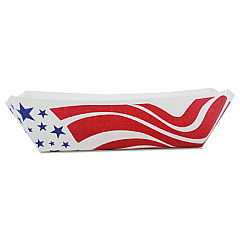 SCT AMERICAN FLAG PAPER FOOD BASKETS, 1 LB CAPACITY, 5.25 X 3.63 X 1.5, RED/WHITE/BLUE, 1,000/CARTON (0533)