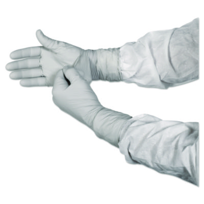 Kimtech G3 Sterile STERLING Nitrile Gloves, Packaged Sterile, ESD Safe, Size 8.5, 4 mil Thick, 12" Long, Gray, 100/Bag, 10 Bags/CT (11826)
