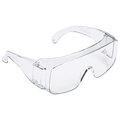 3M Tour-Guard V Protective Eyewear, Frameless OTG, Clear Single Lens, 100/Carton (TGV01100)