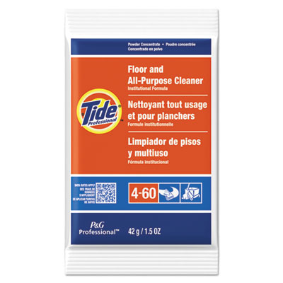 Tide Professional Floor and All-Purpose Cleaner, 1.5 oz Packets, 100/Carton (02370)