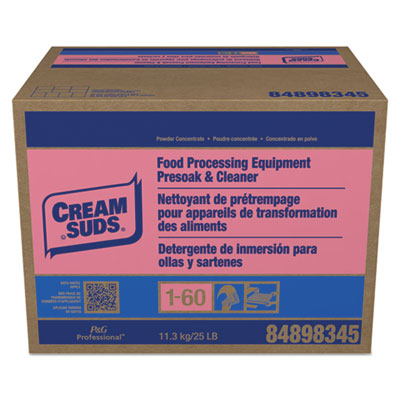 Cream Suds MANUAL POT AND PAN DETERGENT WITH PHOSPHATE, BABY POWDER SCENT, POWDER, 25 LB BOX (02100)