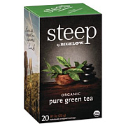 Bigelow steep Tea, Pure Green, 0.91 oz Tea Bag, 20/Box (17703)