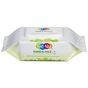 Wet-Nap Hands and Face Cleansing Wipes, 7 x 6, White, Fragrance-Free, 110/Pack, 6 Packs/Carton (M970SHCT)