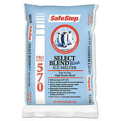 Safe Step Pro Select Blue Ice Melt, 50lb Bag, 49/Carton (746726)
