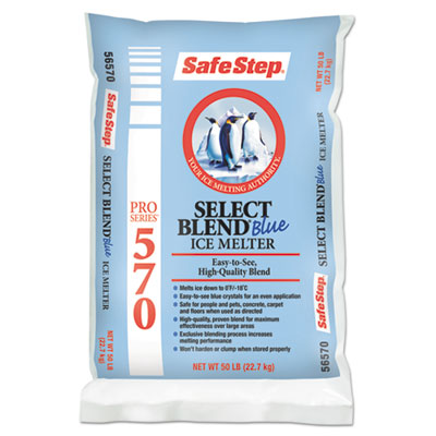 Safe Step Pro Select Blue Ice Melt, 50lb Bag, 49/Carton (746726)