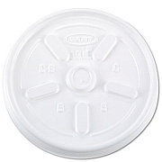 Dart Vented Plastic Hot Cup Lids, 10 oz Cups, White, 1,000/Carton (10JL)