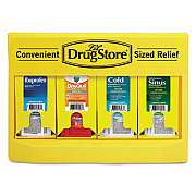 Lil' Drugstore Cold and Flu Single Dose Dispenser, 170-Pieces, Plastic Case, Yellow/Black (71992)
