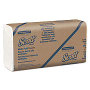 Scott Essential Low Wet Strength Multi-Fold Towels, 9.2 x 9.4, White, 250/Pack, 16 Packs/Carton (01860)