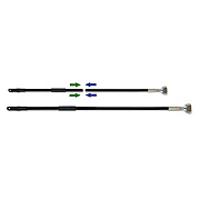Boardwalk Two-Piece Clip-On Dust Mop Handle, Metal, 1 1/2"Dia x 59" Long (BWKFF1490)
