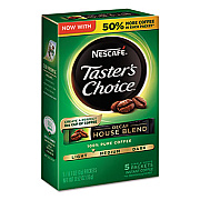 Nescaf Taster's Choice Decaf House Blend Instant Coffee, 0.1oz Stick, 5/Box, 12 Bx/Ctn (86073)