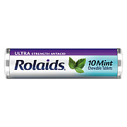 Rolaids Ultra Strength Antacid Chewable Tablets, Mint, 10/Roll, 12 Roll/Box (R10034)