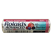 Rolaids Advanced Antacid Plus Anti-Gas Tablets, Assorted Berries, 10/Roll, 12 Roll/Box (R10405)