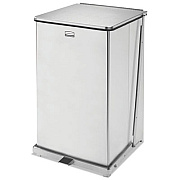 Rubbermaid Commercial Defenders Heavy-Duty Steel Step Can, 25 gal, Stainless Steel, Stainless Steel (ST40SSPL)
