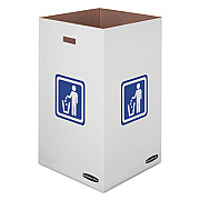 Bankers Box Waste and Recycling Bin, 50 gal, White, 10/Carton (7320201)