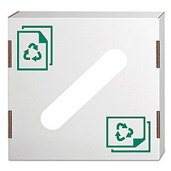 Bankers Box WASTE AND RECYCLING BIN LID, PAPER, WHITE/GREEN PRINT, 10/CARTON (7320301)