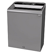 Rubbermaid Commercial Configure Indoor Recycling Waste Receptacle, 45 gal, Metal, Gray (1961507)