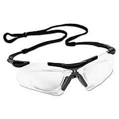KleenGuard Nemesis Readers Safety Glasses, Black Half Frame, Clear Dual Lens, 12/Box (38503)