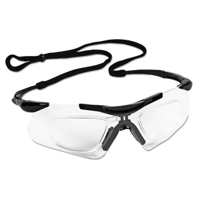 KleenGuard Nemesis Readers Safety Glasses, Black Half Frame, Clear Dual Lens, 12/Box (38503)