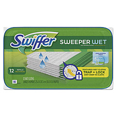 Swiffer Wet Refill Cloths, Open Window Fresh, Cloth, White, 8 x 10, 12/Tub (95531PK)