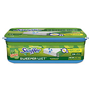 Swiffer Wet Refill Cloths, Gain Original Scent, White, 8 x 10, 24/Pack, 6 Pack/Carton (95532CT)
