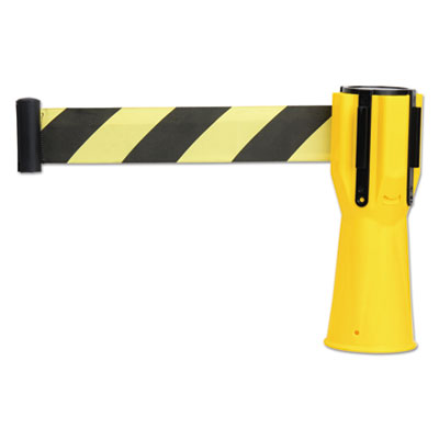 Tatco Safety Cone Topper Belt, 3 1/2" X 9 Ft, Yellow/black, Plastic/nylon (25950)
