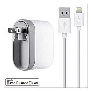Belkin F8J032TT04WH 2.1 Amp Swivel Charger with Lightning Cable
