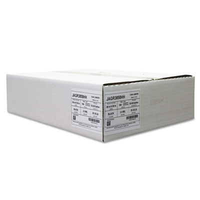 Jaguar Plastics REPRO LOW-DENSITY CAN LINERS, 60 GAL, 2 MIL, 38" X 58", BLACK, 100/CARTON (JAGR3858HH)