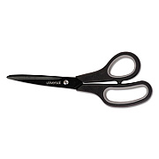Universal Industrial Carbon Blade Scissors, 8" Long, 3.5" Cut Length, Black/Gray Straight Handle (UNV92021)
