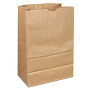 Ross & Wallace Paper Products Grocery Paper Bags, 1/6 BBL Size, 40# Basis Weight, 12" x 7" x 17", Kraft, 400/Bundle (SK164040)