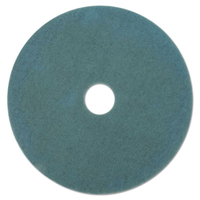 3M Ultra High-Speed Floor Burnishing Pads 3100, 27" Diameter, Aqua, 5/Carton (20264)