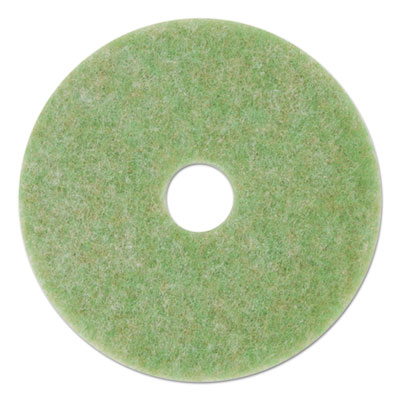 3M Low-Speed TopLine Autoscrubber Floor Pads 5000, 19" Diameter, Green/Orange, 5/Carton (18051)