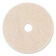 3M Ultra High-Speed TopLine Floor Burnishing Pads 3200, 24" Diameter, White/Amber, 5/Carton (18069)