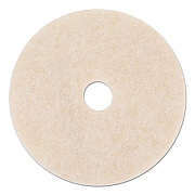3M Ultra High-Speed TopLine Floor Burnishing Pads 3200, 17" Diameter, White/Amber, 5/Carton (18063)