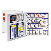 First Aid Only ANSI 2015 SmartCompliance Food Service First Aid Cabinet for 50 People, without Medications, 260 Pieces, Metal Case (746006021)
