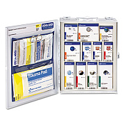 First Aid Only ANSI 2015 SmartCompliance Food Service First Aid Cabinet for 25 People, without Medication, 94 Pieces, Metal Case (90658021)