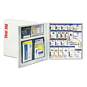 First Aid Only ANSI 2021 SmartCompliance General Business First Aid Station for 50 People, with Medication, 241 Pieces, Metal Case (746000021)