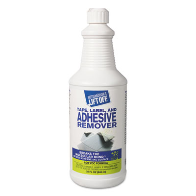 Motsenbocker's Lift-Off Tape, Label and Adhesive Remover, 32oz, Pour Bottle, 6/Carton (40703)